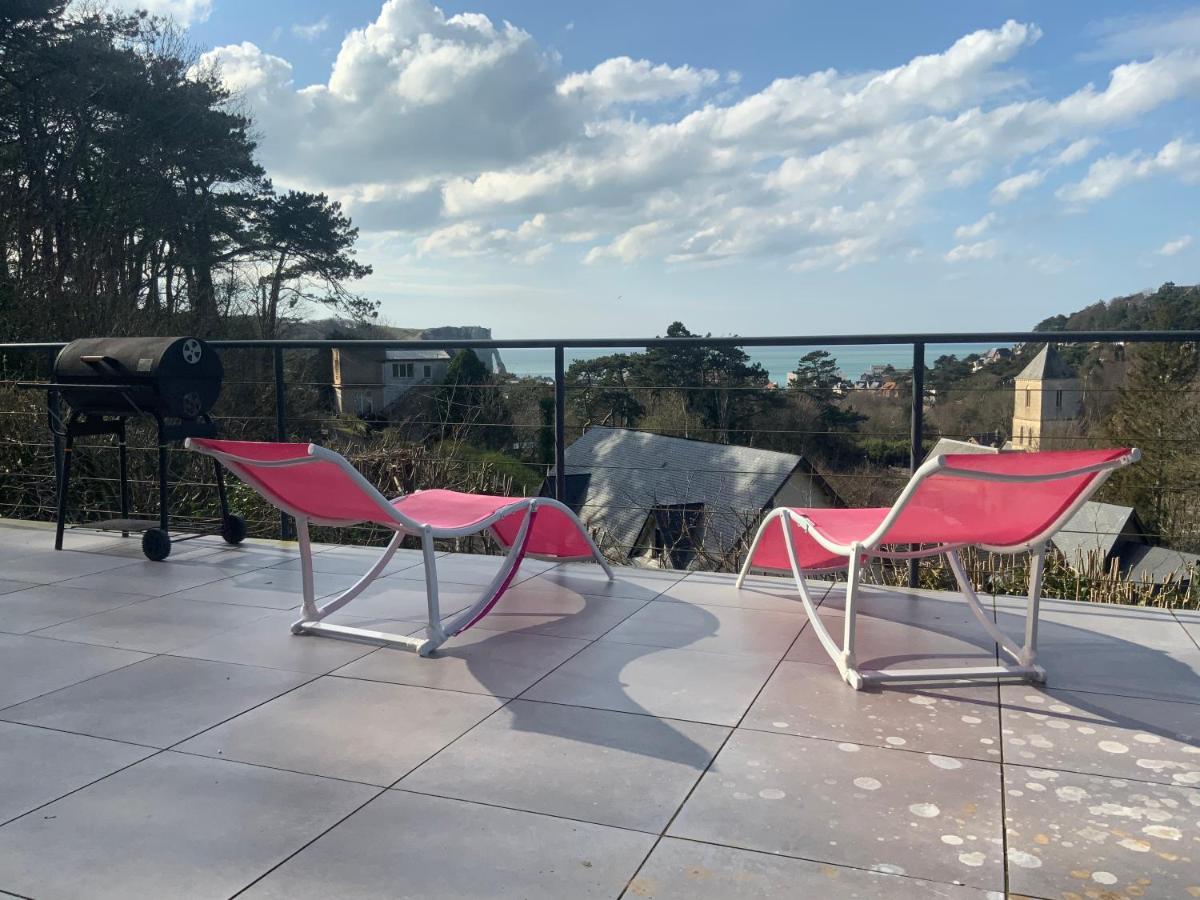 Villa Panorama, Vue Mer Et Falaises D Exception 埃特勒塔 外观 照片