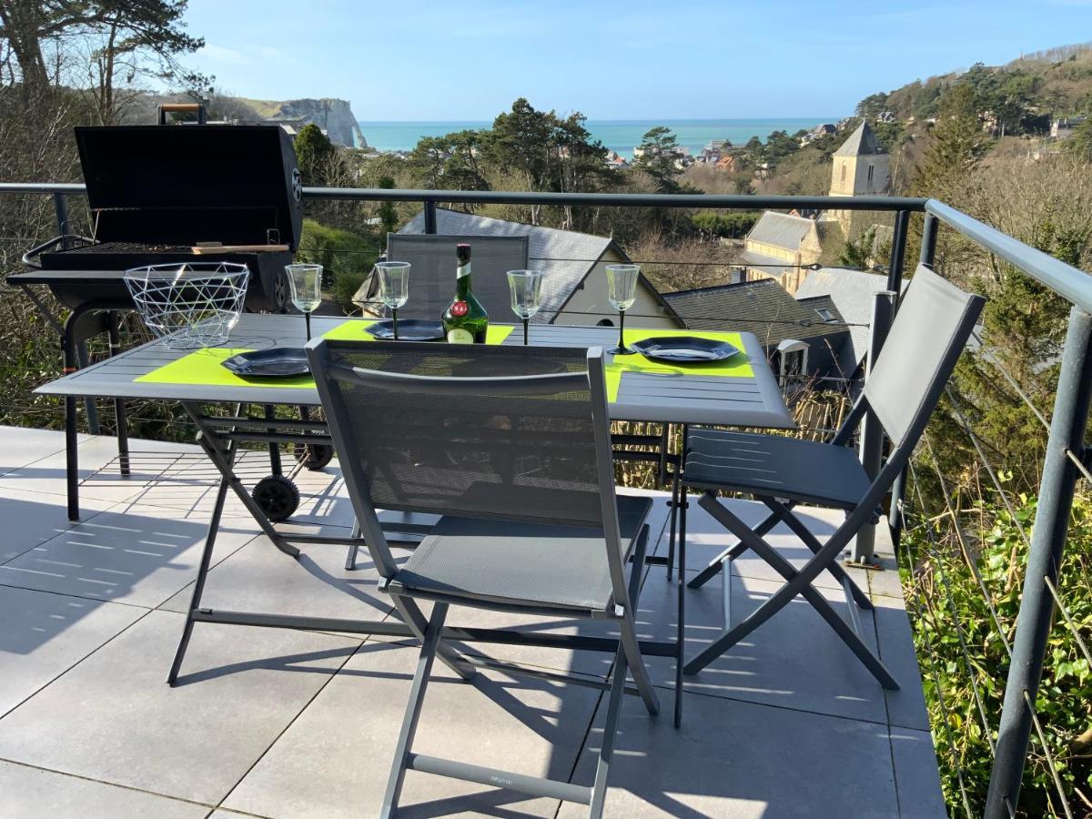 Villa Panorama, Vue Mer Et Falaises D Exception 埃特勒塔 外观 照片
